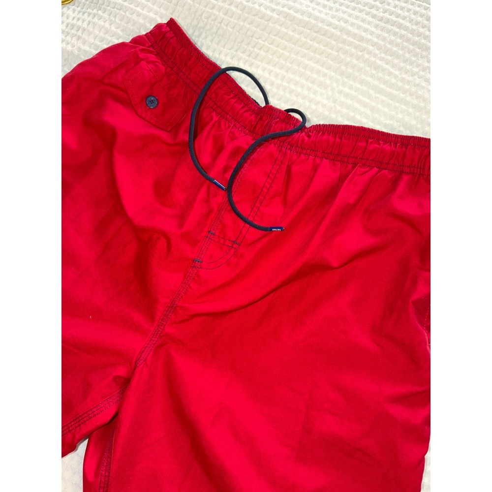 Nat Nast Swim Trunks Mens Large Red Mesh Lined Drawstring Board Shorts